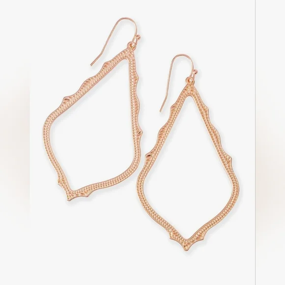 Kendra Scott Sophee Rose Gold Drop  Earrings Holiday Party Earrings - Picture 2 of 7